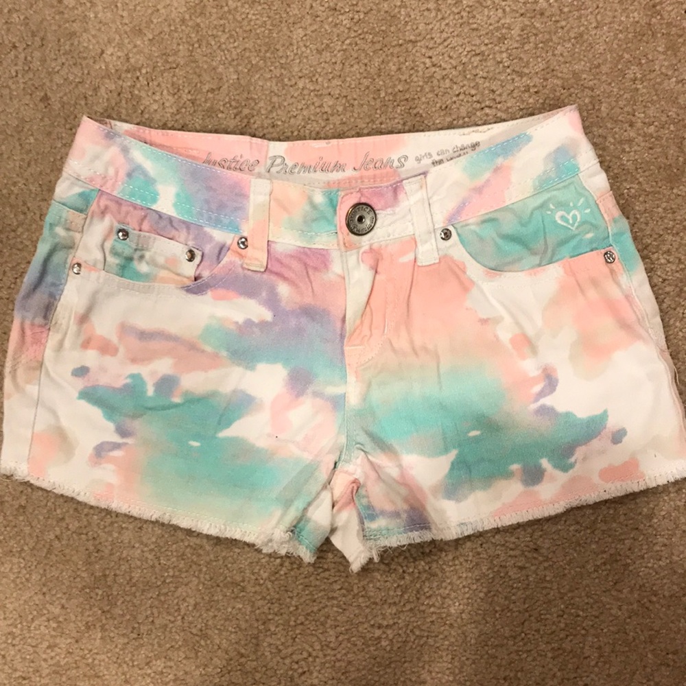 Justice girls shorts size 8